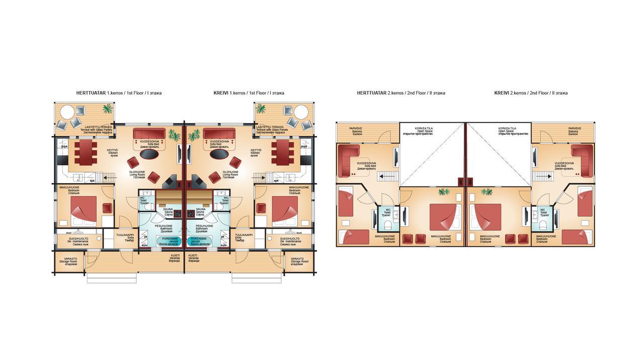 Apartmán Vuokatin Aateli Kreivi Vuokatti Exteriér fotografie